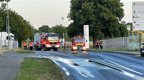 Hückelhoven Einsatz für ABC Zug der Feuerwehr Energydrink legt