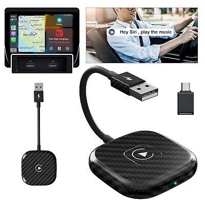 Wireless CarPlay Adapter For IPhone Plug Play Dongle Converts Wired To