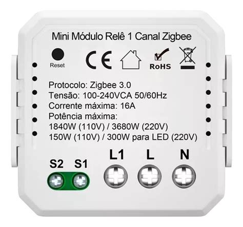 Módulo de relé Zigbee Geonav de 1 canal MercadoLibre