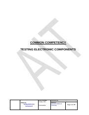 Testing Electronic Components Criteria Techniques Course Hero