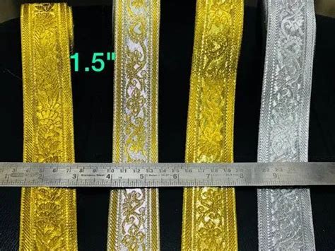 Single Sided Zari Golden Lace For Garments Size 1 5 At Rs 100 Roll