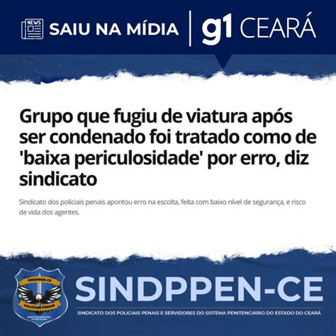 SAIU NA MÍDIA DENÚNCIA DO SINDPPEN SAI NO G1 Sindppen Ce