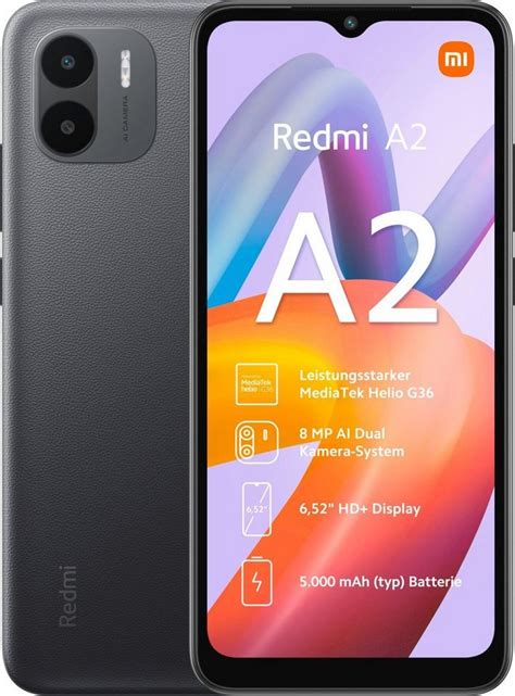 Xiaomi Redmi A2 2GB+32GB Smartphone Handy (16,60 cm/6.52 Zoll, 32 GB ...