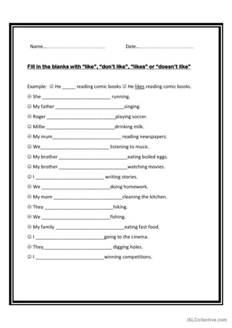 Look Like Be Like English Esl Worksheets Pdf Doc