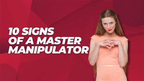 10 Signs Of A Master Manipulator Youtube