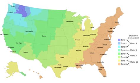 Usps Zone Chart Printable