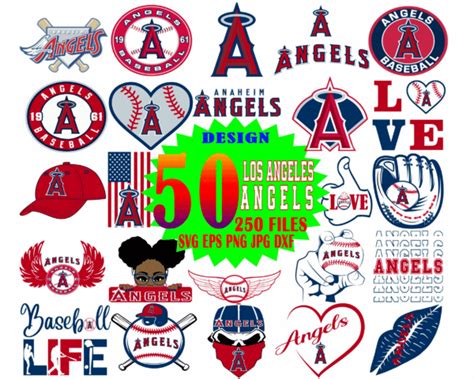 Los Angeles Angels Svg Files La Angels Logo Svg Mlb Team Angels Svg