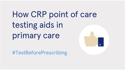 How Crp Point Of Care Testing Aids In Primary Care Youtube