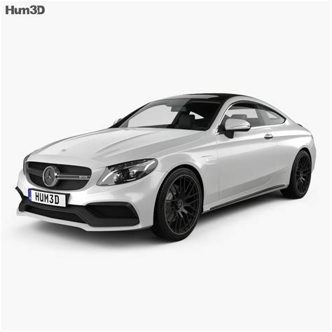 Mercedes-Benz C-class AMG coupe 2018 3D model - Download Sports car on 3DModels.org