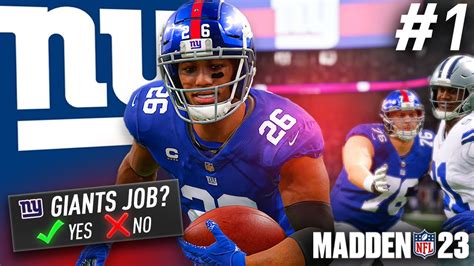 Madden 23 New York Giants Franchise Mode Ep 1 Starting The Rebuild