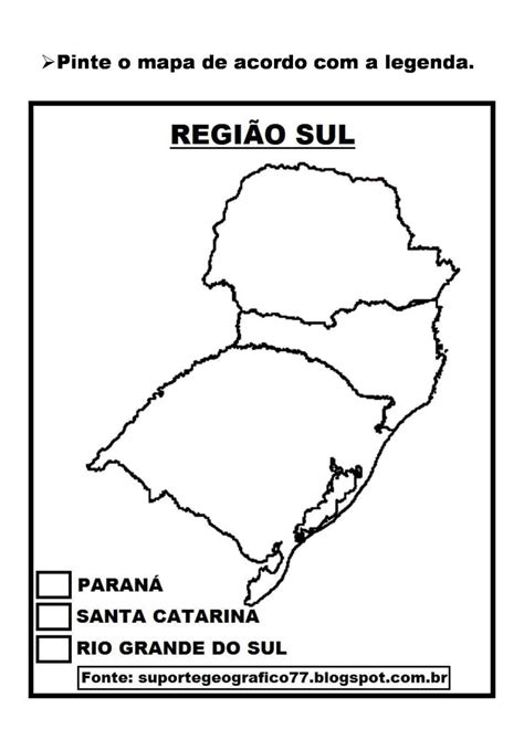 Atividades Escolares Sobre A Regi O Sul