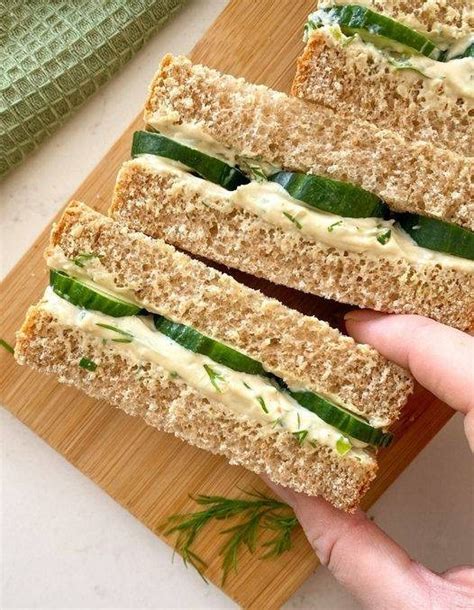 Cucumber Sandwiches Cream Cheese Recipe Healthy Recipes