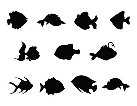 Premium Vector | Fish collections isolated vector silhouette