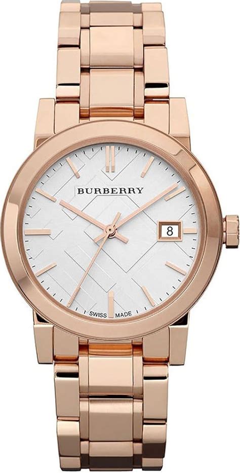 Burberry Womens Bu Analog Swiss Quartz Rose Gold Tone Watch