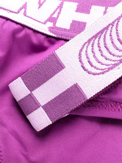 Off White Logo Tape Bikini Pink FARFETCH UK