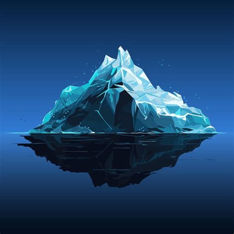 Cartoon iceberg iceberg underwater view high quality illustration of ...