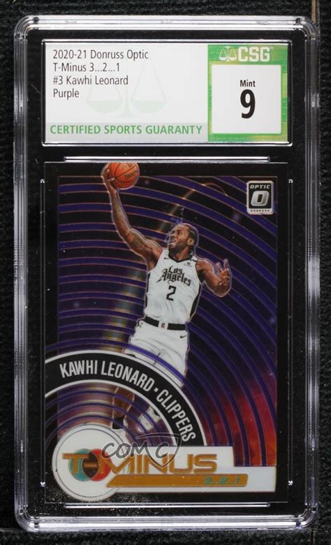 Panini Donruss Optic T Minus Purple Prizm Kawhi