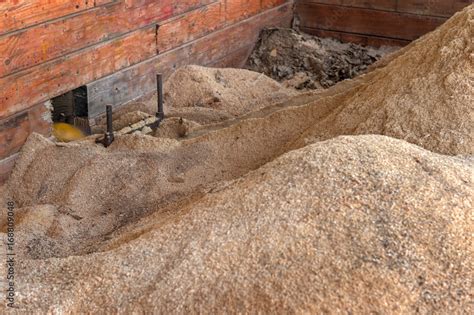 Auger Conveyor Moves Sawdust From Sawmill Stock Photo Adobe Stock