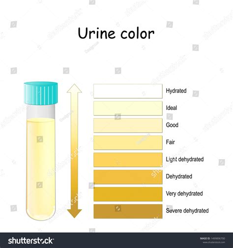 Dehydration Urine Color Chart Infographic Health Nutrition Chart Urinal Images