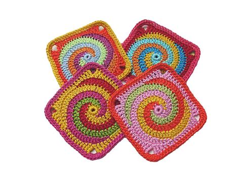 10 verschiedene Granny Square Häkelanleitungen im Paket Set PDF