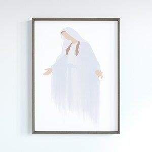 Blessed Mother Printable Virgin Mary Ave Maria Christian Wall Art