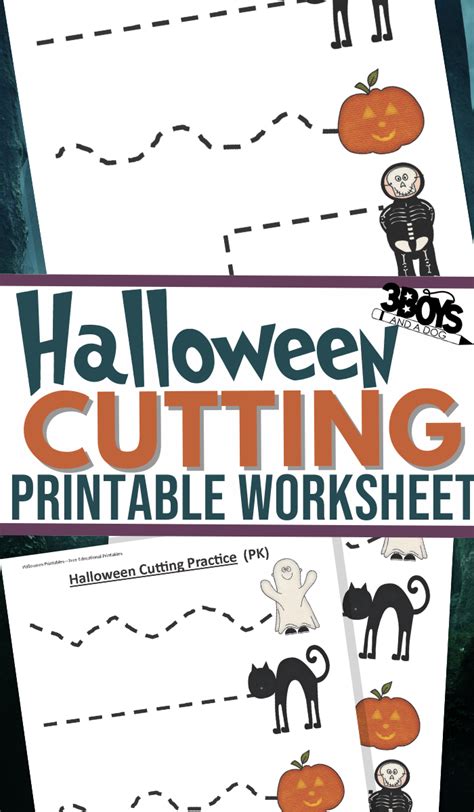 Halloween Cutting Activities Printable Practice