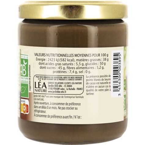 P Te Tartiner Chocolat Noisette Bio Jardin Bio Etic Le Pot De G