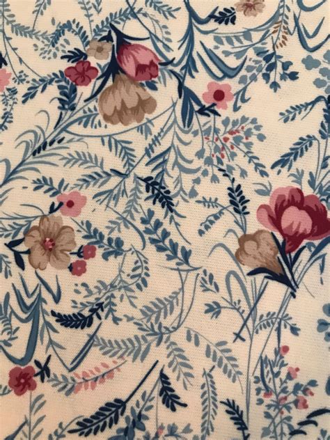 Lot Of 3 Pieces Of Vintage French Country Floral Fabric With Etsy