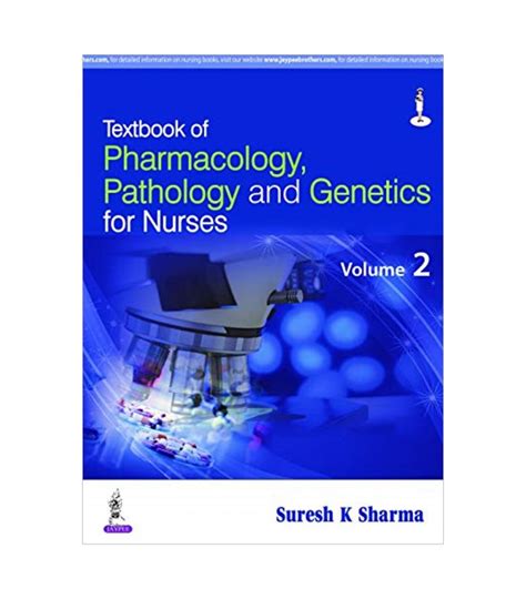 Textbook Of Pharmacology Pathology And Genetics For Nurses Sellular