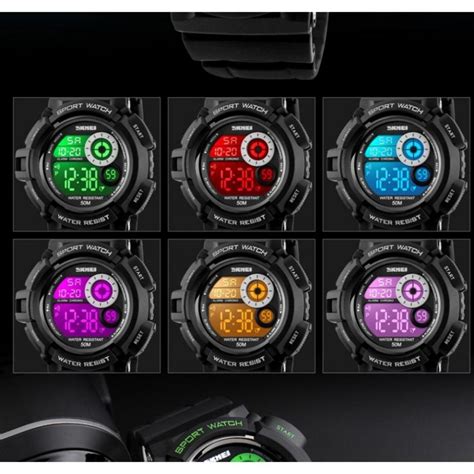 Часы наручные спортивные Sport Watch Skmei 1222 Black