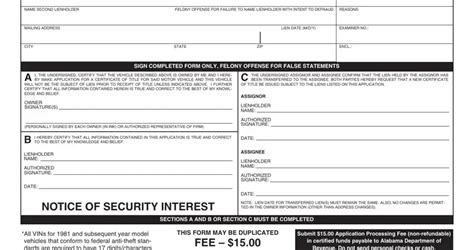 Alabama Mvt 20 1 Fill Out Printable PDF Forms Online