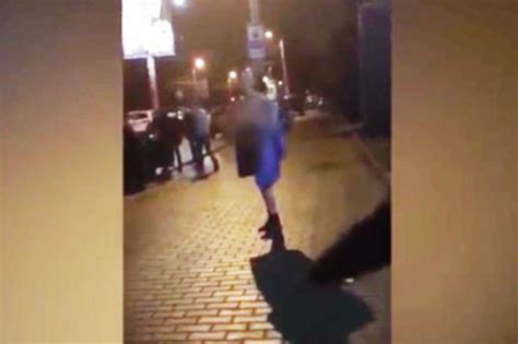 Crowd Gathers As Woman Strips Off And Dances NAKED In FREEZING City Centre Daily Star