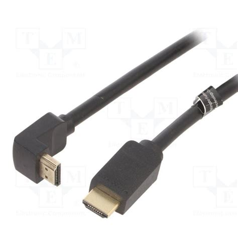 Cable Hdmi Vention Acodado K Hdmi Macho Hdmi Macho M Negro