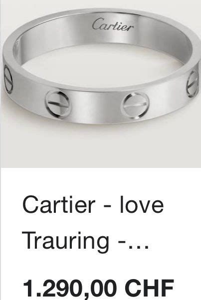 CARTIER LOVE TRAU RING GR 55 WEISSGOLD 750 NP 1290 Kaufen Auf Ricardo