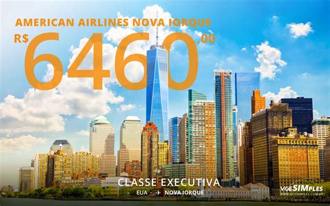 Passagem Classe Executiva Nova York American Airlines Voe Simples