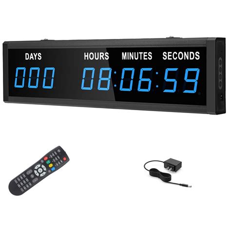 Buy Blue 1 8 9Digits Large LED Countdown Count Up Days Clock With