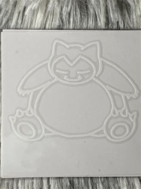 Snorlax Sticker Pokemon Vinyl Sticker Video Game Sticker Laptop Sticker