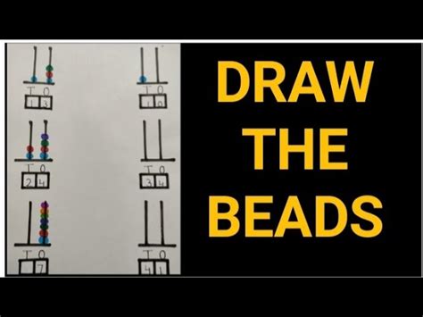 Draw Beads On The Abacus To Show The Number Indicated Bead Skin Bright