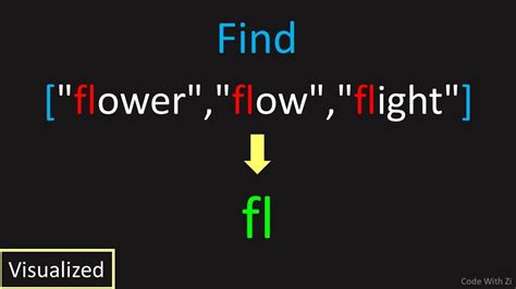 Leetcode Longest Common Prefix Visualized Youtube