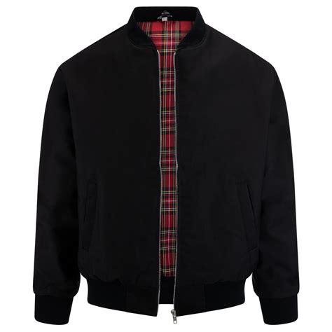 Mens Harrington Bomber Jacket - Black – Harrington Jacket Store