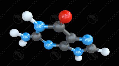 3d Model Guanine Nucleobase Dna 1146952 Turbosquid