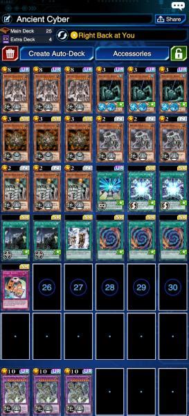 Ultimate Ancient Gear Golem Auto Duel Deck YuGiOh Duel Links GameA