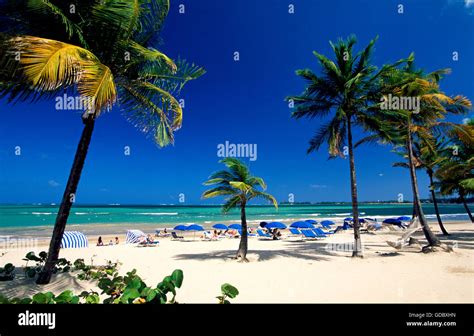 Beach in San Juan, Puerto Rico, Caribbean Stock Photo - Alamy