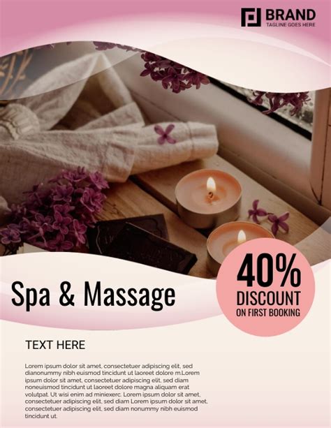 Spa And Massage Template Postermywall