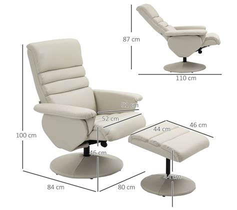 Fauteuil Relax Inclinable Pivotant Repose Pieds Inclus Cr Me Fauteuil But