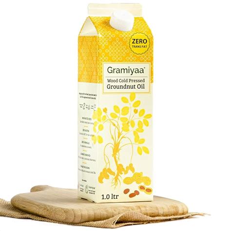 Buy Gramiyaa Wood Cold Pressed Groundnut Oil Peanut Oil 1 Ltr