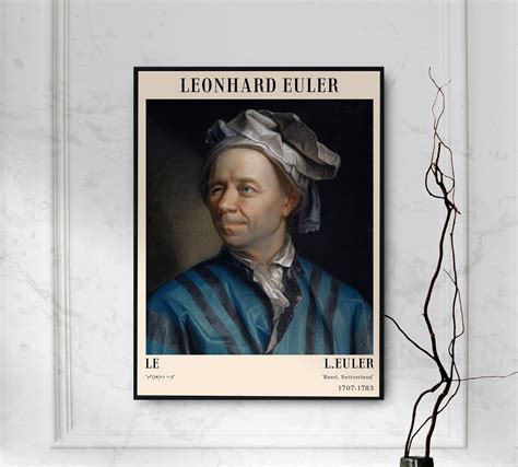 Leonhard Euler Poster Modern Art Print Photo T Quote Etsy