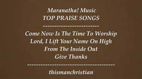 MARANATHA! MUSIC ~TOP PRAISE SONGS - PART IV Chords - Chordify