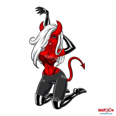 Sexy Devil Girl Drawing