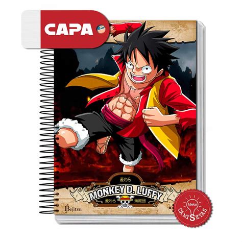 Caderno Luffy One Piece Elo7 Produtos Especiais